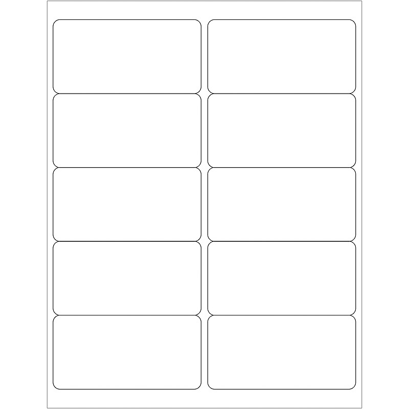 Tape Logic Weather-Resistant Laser Labels, 4" x 2", White, 1000/Case (LL252WR) image 1