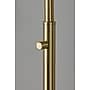 Adesso Gio 56"H Antique Brass Floor Lamp with White Glossed Glass Shade (3305-21)~#|#~B65BD95C-9AB0-4E96-8785BB896C462AF8_sc7