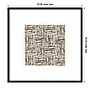 Amanti Art Charcoal Striped Squares by Hazel J Wood Framed Wall Art Print, 33"W x 33"H (A426710365674)~#|#~B65D6754-A326-4AC6-9BFBEA0348EB5A6A_sc7