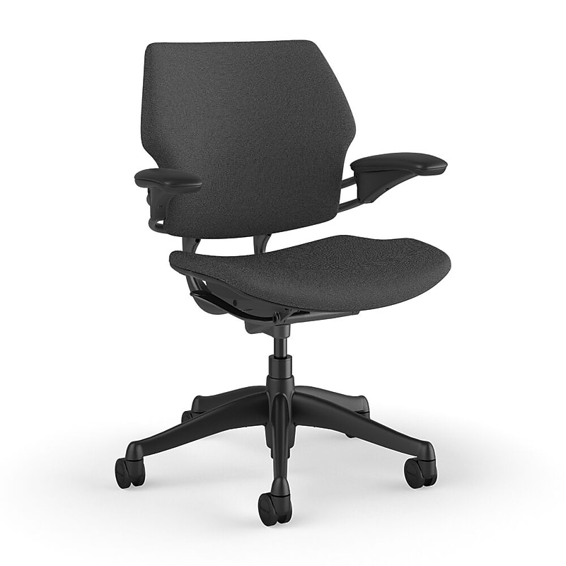 Humanscale Freedom Ergonomic Fabric Swivel Task Chair, Gray (F111GFT12XFSHNSC) image 1