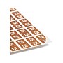 Smead "25" ETS Color-Coded Labels, 1" x 0.5" Brown, 25 Labels/Sheet, 10 Sheets/Pack (67925)~#|#~B662298F-29AC-4DF8-9C91B86F59F993E7_sc7