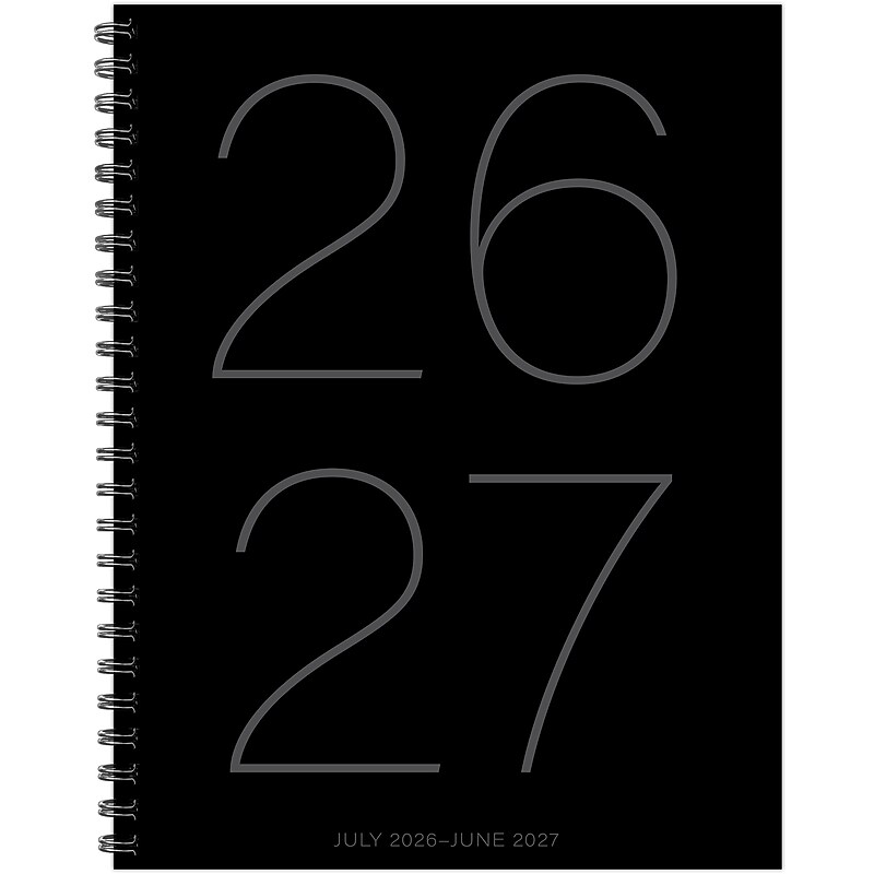 2026-2027 Willow Creek 8.5" x 11" Academic Weekly & Monthly Planner, Black (65952) image 1