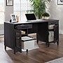 Sauder Tiffin Line 60"W Double Pedestal Desk, Raven Oak (433266)~#|#~B66B75FA-57F5-42F3-B06506F9D4FBBEE8_sc7