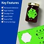 Avery Decorative Edge Multipurpose Labels, 2-1/2" x 2-57/64", Neon Green, 120/Pack (94121)~#|#~B674C8F9-8FAB-409E-BBBF2F62D92E73AD_sc7