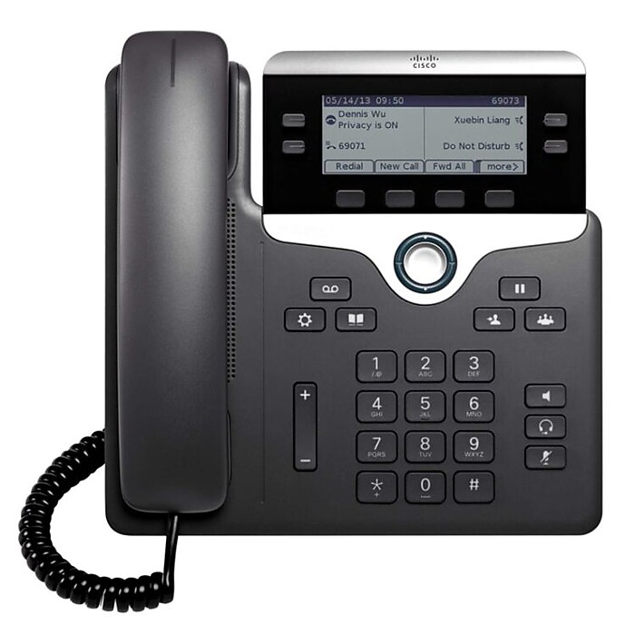 Cisco 7841 4-Line VOIP Phone, Black (CP-7841-3PW-NA-K9=) | Staples