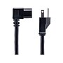 StarTech 8' NEMA 5-15P to Right Angle C15 Power Cable, Male to Female, Black (PXT515C158RA)~#|#~B67BF654-9706-46D2-9A40F44B42EED7F6_sc7