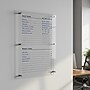 Excello Brands Acrylic Dry-Erase Planning Board, 20" x 30", Black Print (ACRYLBRD-TSK20X30-BLK)~#|#~B67F5741-E16A-42ED-98D0D01C8CF839A2_sc7