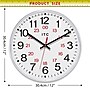 Infinity Instruments Prosaic 12" Quartz Wall Clock, Plastic Case, Battery Powered (90/1224-1WH)~#|#~B680DAD7-8218-4B4A-ADE4C0639C770F7E_sc7