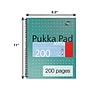 Pukka Pad Metallic Jotta Professional Notebooks, 8.5" x 11", College Ruled, 100 Sheets, Green, 3/Pack (8751-MET)~#|#~B680F62A-81BF-4B93-95690DE80F4E5313_sc7