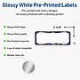 Avery Rectangle Multipurpose Labels, 1" x 2-5/8", White, 160/Pack (19479370625)~#|#~B681E268-356F-4A46-8D737BED5B43B555_sc7