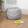 Flash Furniture Dillon Faux Sherpa Refillable Bean Bag Chair, Gray (DGBEANSMSHRPGY)~#|#~B6829010-846D-4759-A46EAB56C9450769_sc7