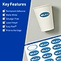 Avery TrueBlock Laser/Inkjet Oval Multipurpose Labels, 1" x 2", White, 1200/Box (94053)~#|#~B682CABA-BD2F-432F-B7FDABC18782A2AD_sc7