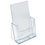 Azar 5.5" x 8.5" Brochure Holder, Vertical, Desktop/Countertop, Acrylic, Clear, 10/Pack (252015-10PK)~#|#~B6878C90-8F8E-4CEB-941978D8E5D1928C_sc7