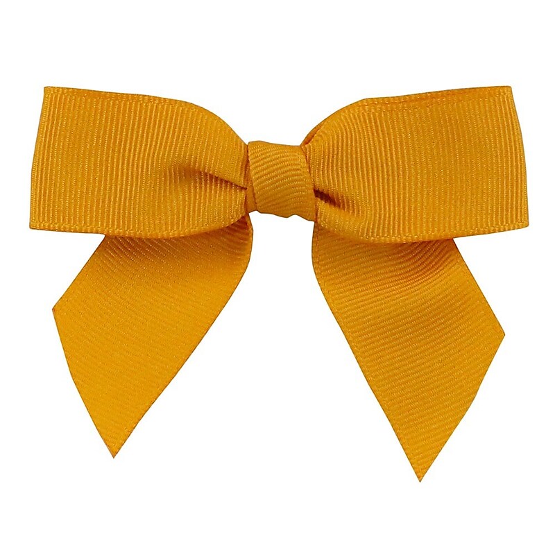 JAM Paper Grosgrain Bows, Gold, 100/pack (52640349300) image 1