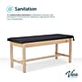 Aristo Wood H-Brace Physician Exam Table with Paper Cutter, and Holder, 500lbs. Capacity, Black (ADI996-HBFP-BLK)~#|#~B695D72E-1149-4A96-8DA145E82D724C9F_sc7
