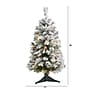 Nearly Natural Flocked White River Mountain Pine Artificial Christmas Tree, 3' (T1761)~#|#~B698B7F7-0DEA-4679-95AAE4A31EB9DB7E_sc7