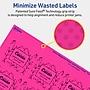 Avery Rectangle Laser/Inkjet Multipurpose Labels, 1-13/16" x 2-3/16", Neon Magenta (480/Box)~#|#~B699D48A-9F02-44A8-BE8E1211D6A2447E_sc7