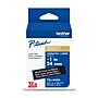 Brother P-touch Premium Matte Laminated Label Tape, ~1" x 26.2', White on Black (TZeM355)~#|#~B699E519-AA71-4589-A5CA237C74B5C9A9_sc7