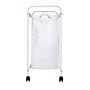 Household Essentials 4-Section Rolling Laundry Sorter, Polyester, White (HE1113)~#|#~B69B06E7-D527-4E2D-99D3E05D6B08A9EA_sc7