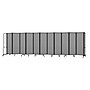 National Public Seating Robo Series 11-Panel Folding Mobile Room Divider, 72"H x 256"W, Grey Fabric (RDB6-11PT02)~#|#~B69C7FAB-EF0B-4B52-A2015438048BDEED_sc7