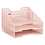 Mind Reader 5-Compartment Metal Desk Organizer, Pink (MESHBOX5-PNK)~#|#~B69CAE34-E293-4194-8C7B3D4CD127BB23_sc7