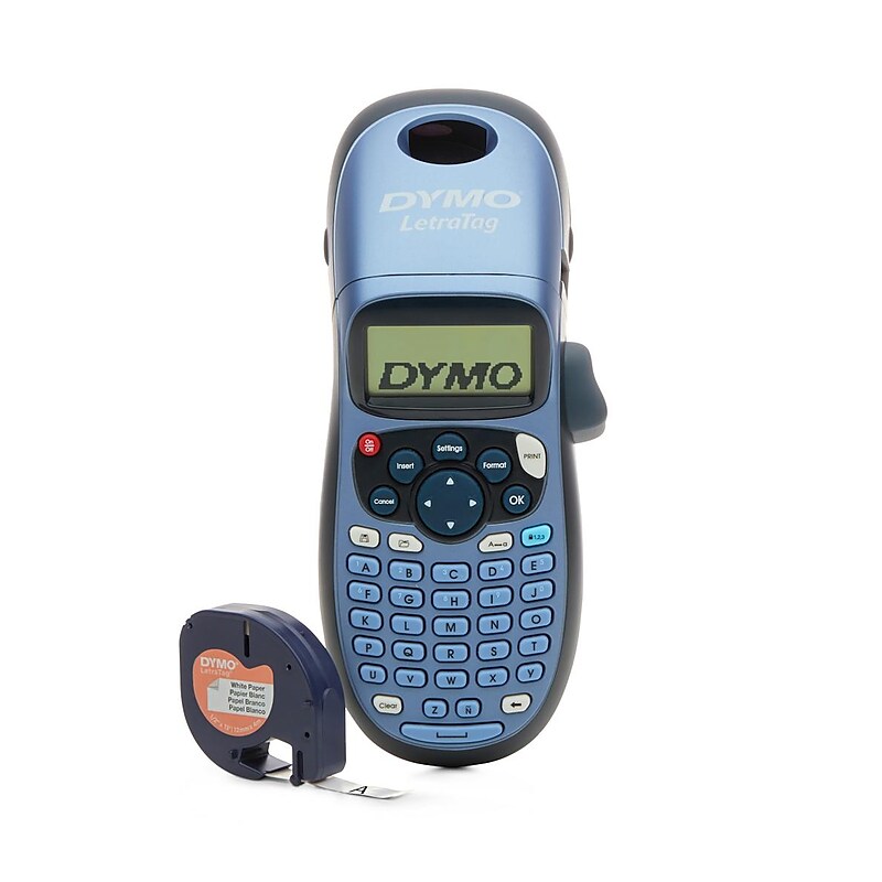 Dymo LetraTag 100H Portable Thermal Handheld Label Maker, Blue (2174534) image 1