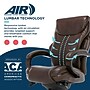 La-Z-Boy Hyland Ergonomic Bonded Leather Swivel Executive Chair, Brown/Mahogany Wood (45779)~#|#~B6A5C1DC-7EFD-4CB7-837222004600A1B7_sc7