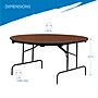 ICEBERG Premium Folding Table, 60"Dia., Mahogany (55264)~#|#~B6A73DED-309B-4B58-9C8F72BE94D6E9DF_sc7