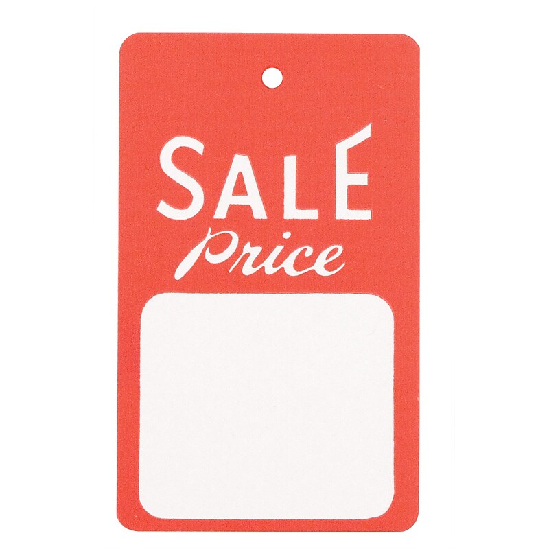 Nahanco 2 7/8" Sale Tag, Red/White, 1000/Carton (328) image 1