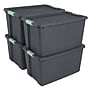 Sterilite 136 Quart Latching Storage Tote, Plastic, Flat Gray, 4/Carton (22193V04CT)~#|#~B6AB1119-C13A-4B0C-8CB403DF90DFEBA5_sc7