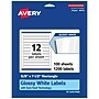Avery Laser/Inkjet Multipurpose Labels, 7.5" x ", Glossy White, 1200/Box (94119)~#|#~B6ADAB95-0908-44E8-AC3E22E127470735_sc7