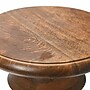 Storied Home Berns 12"Dia. Wooden Round End Table, Classic Walnut (EC0686)~#|#~B6AE18FA-FB9D-4404-80C6700438FB25EB_sc7