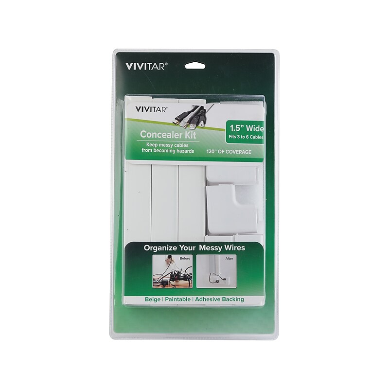 Vivitar 10' Cable Concealer Kit, Beige (QUB4007BGET3524) image 1