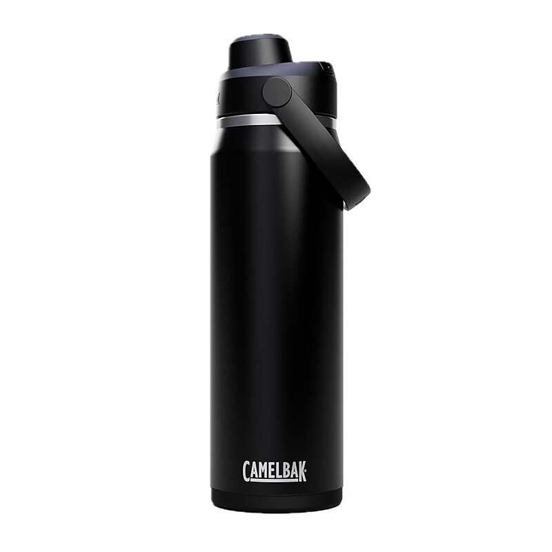 CamelBak Thrive Chug Stainless Steel Vacuum Insulated Water Bottle, 25 oz., Black (2931001075) image 1