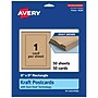 Avery Integrated Cards, 6" x 9", Matte Kraft Brown, 50/Box (95281)~#|#~B6B71BE3-6E14-423B-903089CF4325C348_sc7