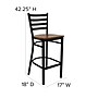 Flash Furniture Metal Back Wood Restaurant Barstool, Cherry (XUDG697BBARCHW)~#|#~B6B7982C-C9BA-4871-9272233096D99232_sc7