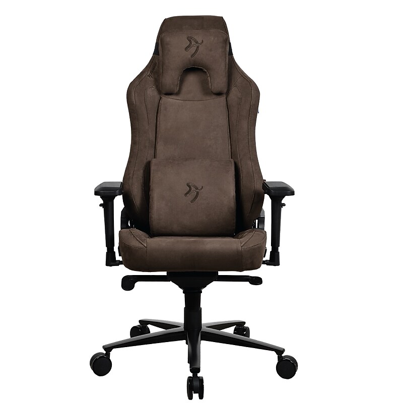 Arozzi Vernazza Supersoft Fabric Ergonomic Racing Gaming Chair, Brown (VERNAZZA-SPSF-BWN) image 1
