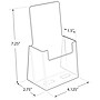 Azar Brochure Holders, 4.125" x 7.25", Vertical, Wall Mounted, Clear, 25/Pack (252012-25PK)~#|#~B6C1C2C4-837C-4EFA-8ACF8775224DAD14_sc7