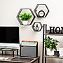 Mind Reader 3-Shelf Metal Honeycomb Hexagon Floating Shelves, Black, 3/Set (WALL3PC-BLK)~#|#~B6C3C315-A04C-4FF5-925137BCF34CD067_sc7