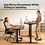 Workplace 2.0 55"W Electric Rectangular Adjustable Standing Desk with Micro Movements, Espresso (WP63152)~#|#~B6C695D2-BF1C-452C-A759ECBF71356AA3_sc7