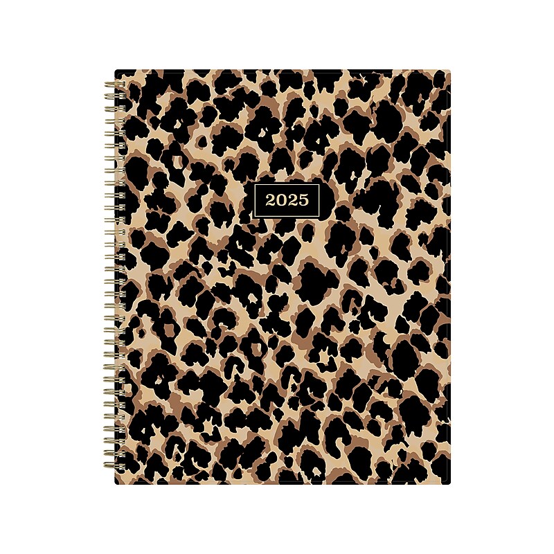 2025 Blue Sky Katya 8.5" x 11" Weekly & Monthly Planner, Plastic Cover, Brown/Black (152483) image 1