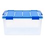 Iris WeatherPro 60 Quart Storage Bin with Latching Lid, Plastic, Clear, 4/Pack (500135)~#|#~B6CB0CC7-F62B-4DEC-B7B7105DE1F2402A_sc7