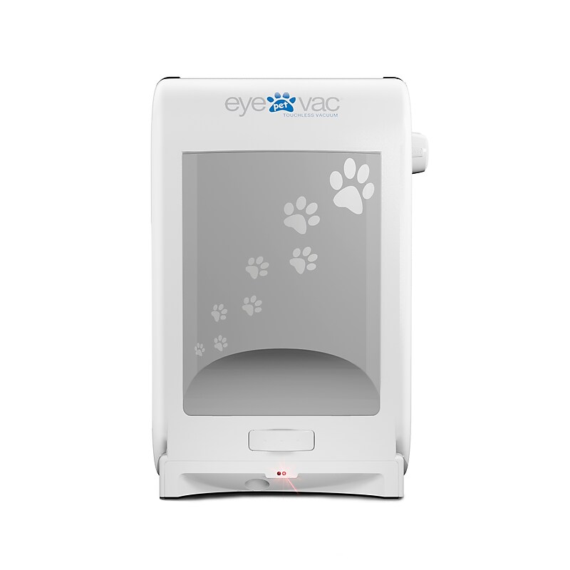 EyeVac Pet Touchless Canister Vacuum, Bagless, White (EVPETPW) image 1