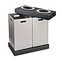 Alpine Industries Commercial Indoor Five-Stream Recycling Station, 140-Gallon, Black/Gray (ALP471-02-BLK-PKG)~#|#~B6CC5D1C-8888-498F-B0BBEC04832F71AB_sc7