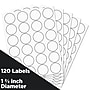 JAM Paper Circle Round Label Sticker Seals, 1.66" Dia., White, 120/Pack (3147612193)~#|#~B6D59CDE-E469-4698-983C7259B400FB37_sc7