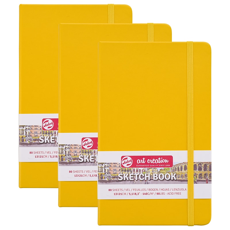 Talens Art Creation 5.1" x 8.3" Sketch Book, 80 Sheets/Book, 3/Bundle (TLN9314112M-3) image 1