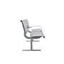 Alpine Industries 6' Galvanized Steel Park Bench with Curved Intermediate Armrest, Silver (ALP4250-6)~#|#~B6DC45CB-7705-4A55-96AD31DB3F7F7540_sc7