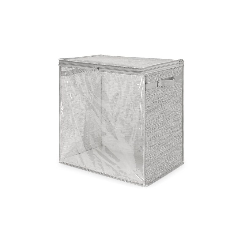 Whitmor Tall Storage Bag with Window, Gray (5455-12084) image 1