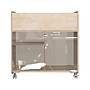 Flash Furniture Bright Beginnings Mobile 6-Section Storage Cart, 33.5"H x 31.5"W x 13"D, Brown (MK-KE24268-GG)~#|#~B6E155F7-F1DA-4BFF-B5735552482271DD_sc7