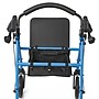 Medline Basic Steel Rollator, Adult, Flip-Up Backrest, Light Blue (MDS86840EBS8)~#|#~B6E8B6F2-1482-4817-BD7558DDDC7E4F3D_sc7
